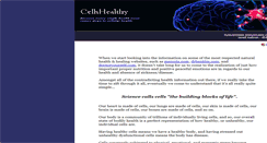 Desktop Screenshot of cellshealthy.com